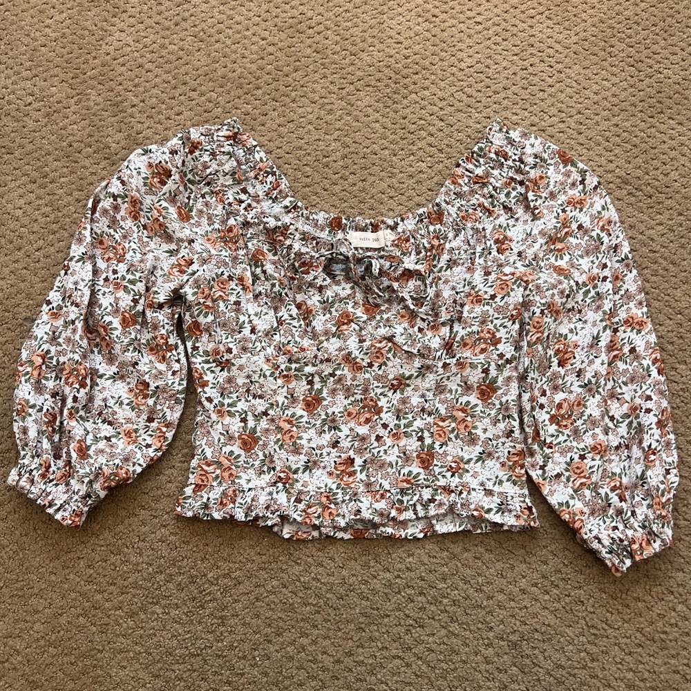 Chic Floral Women's Blouse